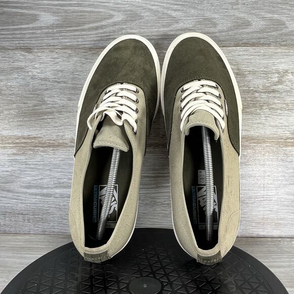 VANS Mens Authentic Green Suede Low Top Sneakers Size 13 - Picture 6 of 10